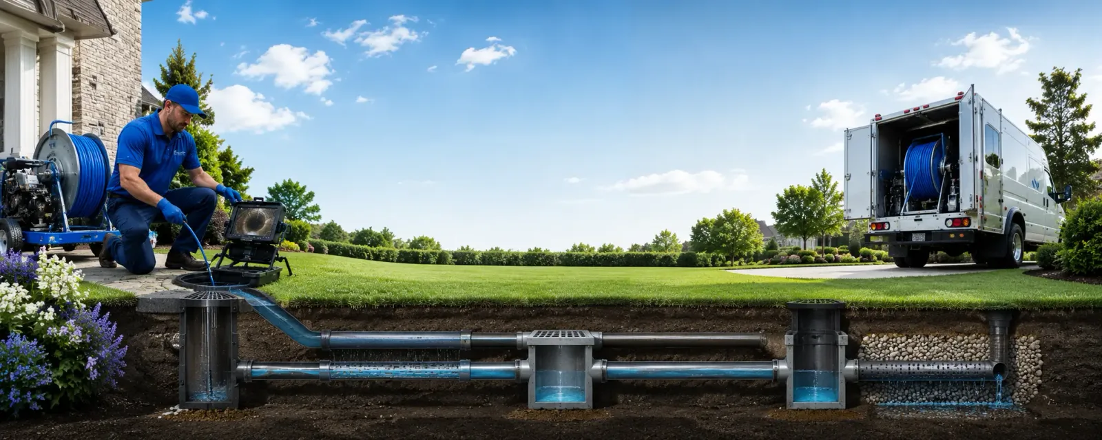 Outdoor drain cleaning information for Mercer, ND
